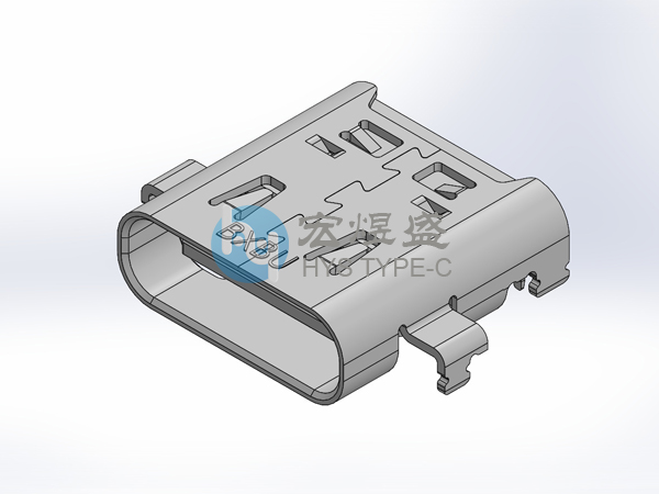 USB 4.0沉板 24Pin双贴Type-C母座 SMT 9.17L