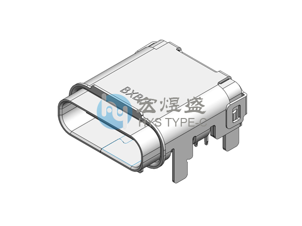 TYPE-C母座24P板上四脚插板DIP+SMT 10.79L