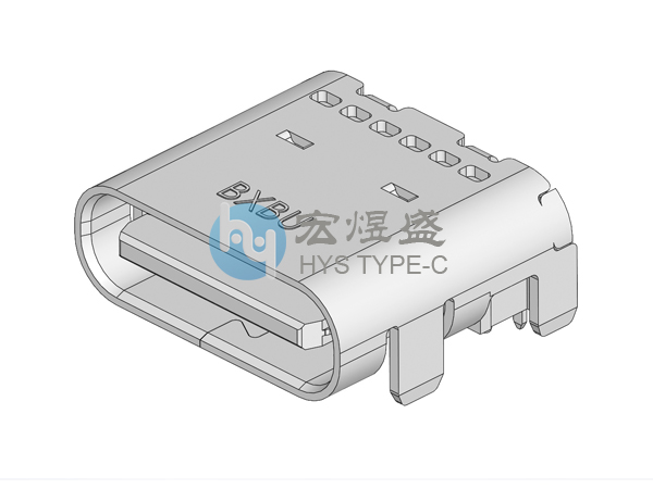 TYPE-C母座24P板上型四脚插板SMT7.9L