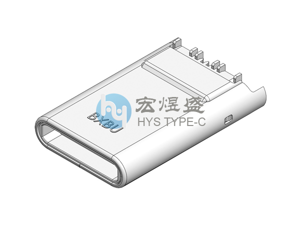  Type-c公头12P 立式两脚插板SMT 11.9L