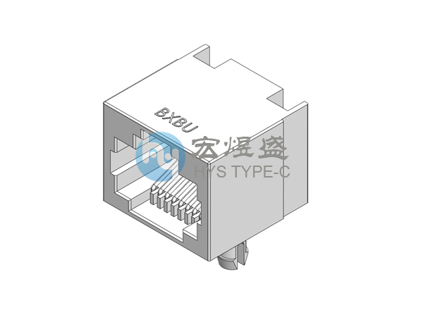 RJ45连接器直通 56无灯全塑