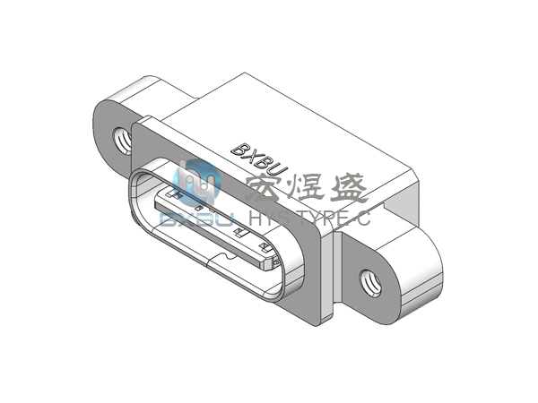 Type-c 防水 6P板上型SMT 带M1.2螺母 6.95L IPX7