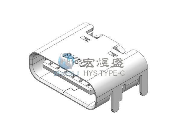 Type-c 4P 四脚插板SMT